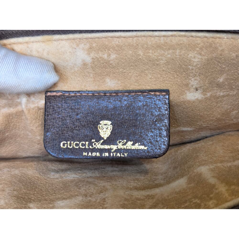 Gucci GG Canvas Web Stripe Vintage Crossbody Bag Removable strap Italy Ophidia - Picture 14 of 15